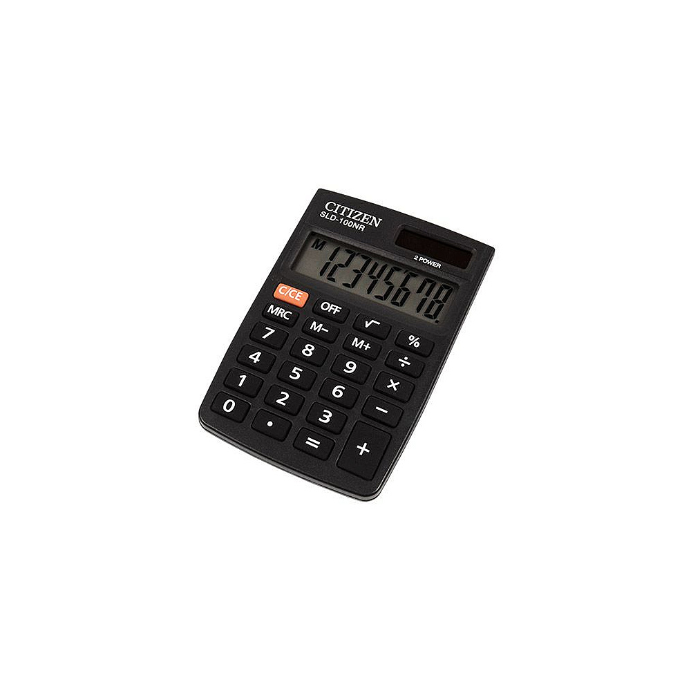 Калькулятор карманный Citizen "SLD-100NR", 8-разрядный, черный