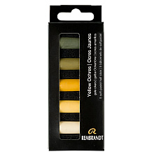 Набор мягкой пастели "Rembrandt Half Pastel", 5 цветов, охры