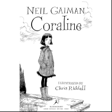 Книга на английском языке "Coraline", Neil Gaiman, Chris Riddell