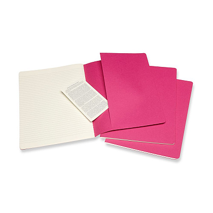 Блокнот "Cahier Journal Xlarge", А4, 190x250 мм, 60 л, 3 шт, розовый неон - 4