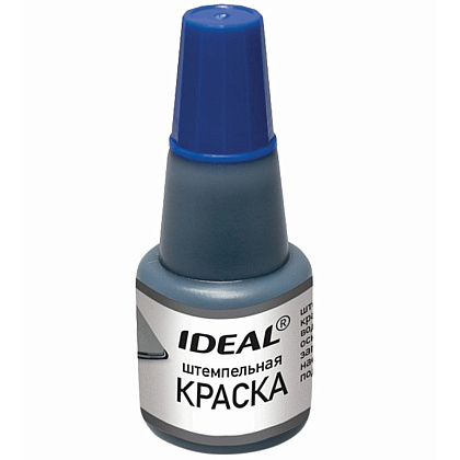 Краска штемпельная "Ideal", 24 мл., синий