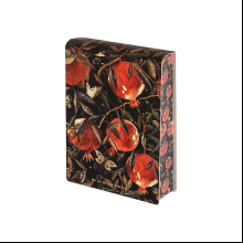 Блокнот "Flora. Гранат", A6, 250 листов, нелинейный, склейка сверху, черный, красный