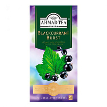 Чай "Ahmad Tea Blackcurrant Burst", 25 пакетиков x1.5 гр, черный, со вкусом черной смородины