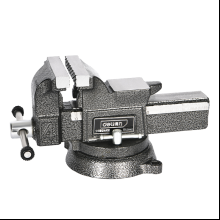 Тиски стальные Deli YS EDL2905Z, поворотные, с наковальней, 5"-125 мм