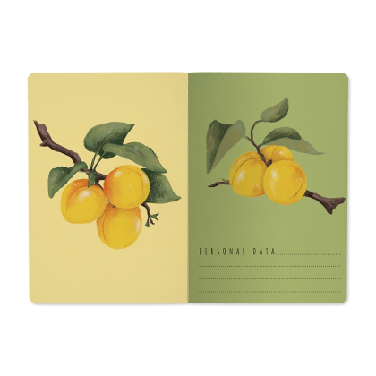 Тетрадь "Flora. Paradise. Абрикосы", A5, 40 листов, клетка, белый, желтый - 3