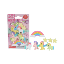 Набор ластиков "IWAKO Unicorn & Pegasus", 6 шт, ассорти