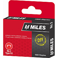 Скоба Miles №3, 12 мм, 1000 штук
