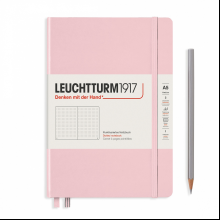 Блокнот "Leuchtturm1917. Medium", А5, 61 страница, в точку, на резинке, пыльная роза