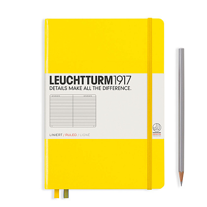 Блокнот "Leuchtturm1917. Classic", А5, 125 листов, линейка, лимонный