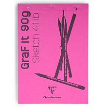 Скетчбук "Graf It", A4, 90 г/м2, 80 листов, ассорти