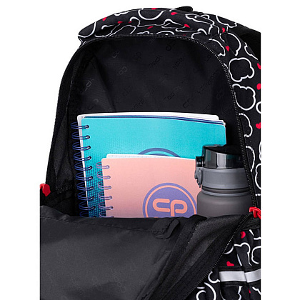 Рюкзак школьный CoolPack "Bear", S, черный, белый - 6