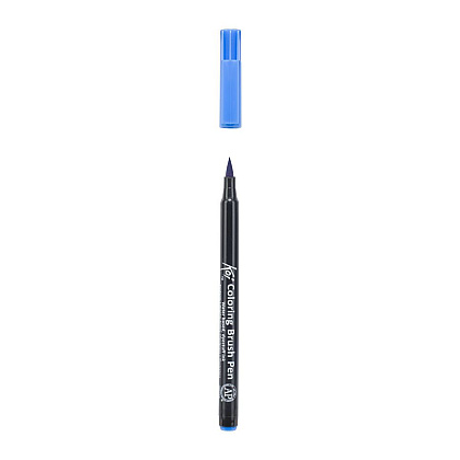 Маркер акварельный "Koi Color Brush", синий стальной - 3