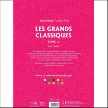 Раскраска по номерам на французском языке "Coloriages mystères Disney - Les Grands classiques. Tome 11"
