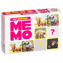Игра настольная "МЕМО. Мир животных"