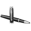 Ручка-роллер "IM Black Lacquer CT", 0.5 мм, черный, серебристый, стерж. черный - 3