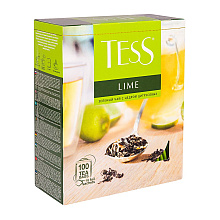 Чай "Tess" Lime, 100 пакетиков x1.5 г, зеленый