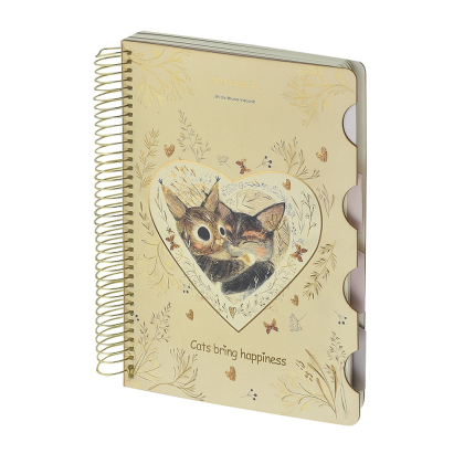 Книга записная  "Love me", В5, 120 листов, клетка, линейка, точка, бежевый