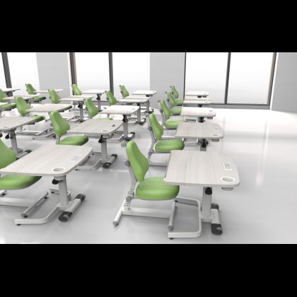 Стол Comf-Pro Coco Desk UR-83, 800х600х(540-755) мм, дуб белый - 7