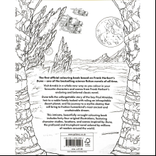 Раскраска на английском языке "Colouring Book. The Official Dune"