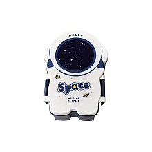 Контейнер для еды "The astronaut greets", пластик, голубой