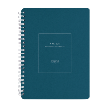 Тетрадь "Notes", A5, 80 листов, точка, спираль сбоку, синий