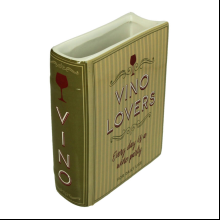 Ваза "Book Vino Lovers", 14.4х5.5х18.2 см, зеленый