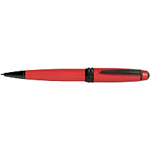 Ручка шариковая автоматическая "Bailey Matte Red Lacquer" в подарочная упаковка, 0.7 мм, красный, черный, стерж. черный