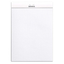 Блокнот "Rhodia", А5, 80 листов, клетка, белый