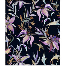 Тетрадь "Floral Forms", А5, 48 листов, клетка, ассорти 