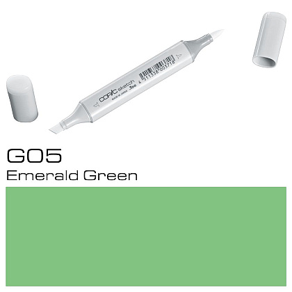 Маркер перманентный "Copic Sketch", G-05 изумрудно-зеленый