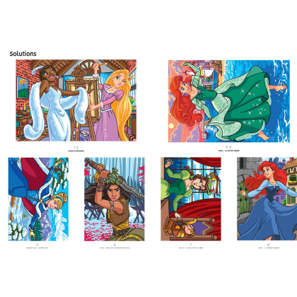 Раскраска по номерам на французском языке "Coloriages mystères Disney - Princesses. Tome 2" - 5