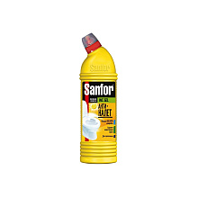 Средство чистящее для сантехники "Sanfor WC  lemon fresh", 1 л, гель
