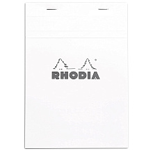 Блокнот "Rhodia", А5, 80 листов, клетка, белый