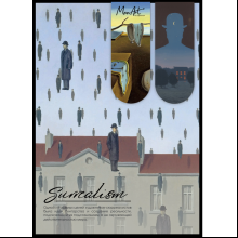 Открытка дизайнерская "Surrealism" с магнитными закладками (2 шт.) 