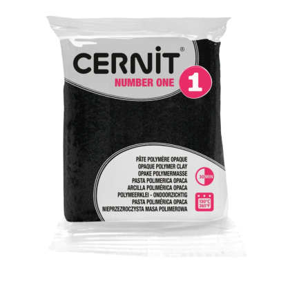 Полимерная глина "Cernit № 1 (Number One)", 56 г, 100 черный - 2