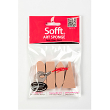 Губка натуральная (спонж) "Sofft Art Sponge Bar", 4 шт