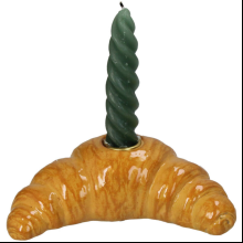 Подсвечник "Croissant", полирезина, коричневый