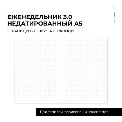 Еженедельник недатированный "MyPPlanner 3.0 Creative", А5, 240 страниц, темно-серый - 11