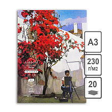 Блок-склейка для масла "Tician", А3, 230 г/м2, 20 листов