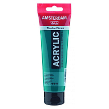 Краски акриловые "Amsterdam", 675 зелёный ФЦ, 120 мл, туба