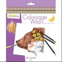 Раскраска на английском языке "Colouring book Wild 4", Emmanuelle Colin
