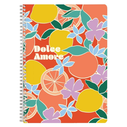 Блокнот "Dolce Amore", А4, 74 листов, линейный, ассорти