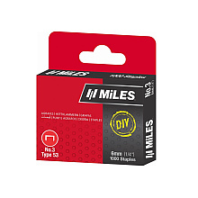 Скоба Miles №3, 6 мм, 1000 штук