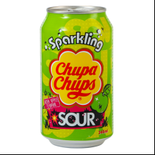 Напиток "Chupa Chups Sparkling", вкус кислое яблоко, 345 мл