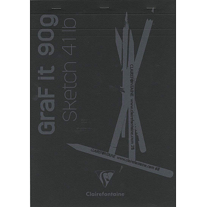 Скетчбук "Graf It", A4, 90 г/м2, 80 листов, черный