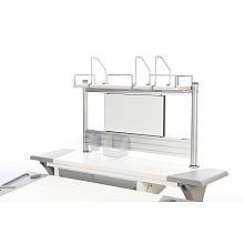 Полка Comf-Pro MINI SMART задняя, 840х620х240 мм, дуб белый, c доской белой