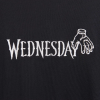 Набор сувенирный «Футболка оверсайз «Wednesday», унисекс, черный, M-L + Стикерпак «Wednesday», А6» - 5