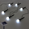 Гирлянда уличная "Светящийся шар", 3,5 м, 6 LED, белый, солнечная батарея - 4