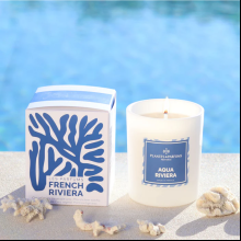 Свеча ароматическая PLANTES&PARFUMS "Aqua Riviera", 180 гр