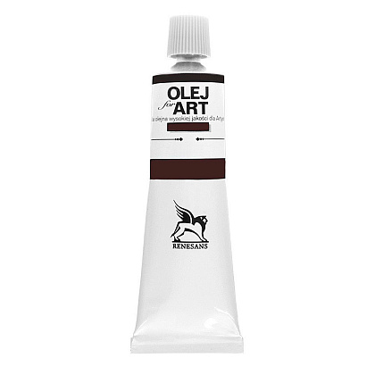 Краски масляные Renesans "Oils for art", 47 ван дик коричневый, 60 мл, туба